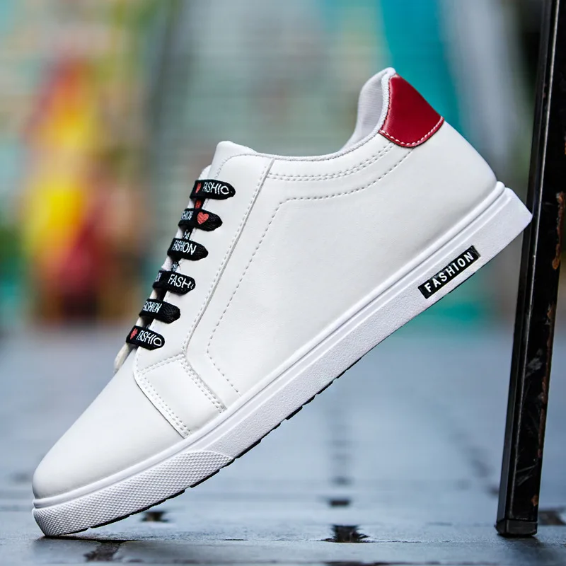 Men Casual Shoes Luxury Brand Fashion White Sneakers Leather Breathable Male Soft Walking Footwear Krasovki 2018 | Обувь