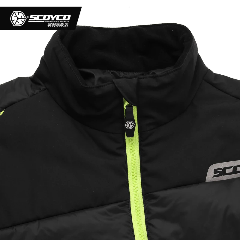 Scoyco jk55 Защитная куртка Спорт Мотоцикл отдых гонки Светоотражающие Утепленная