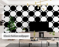 beibehang personality wallpaper black white modern simple nordic geometric living room bedroom restaurant background wall paper