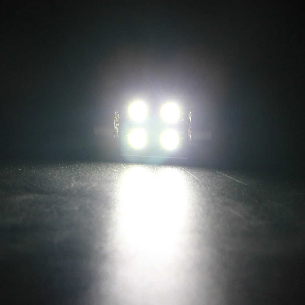 YM E Bright 4 200 шт 31 мм 36 39 42 C5W Festoon 5050 SMD Canbus безошибочная Автомобильная внутренняя