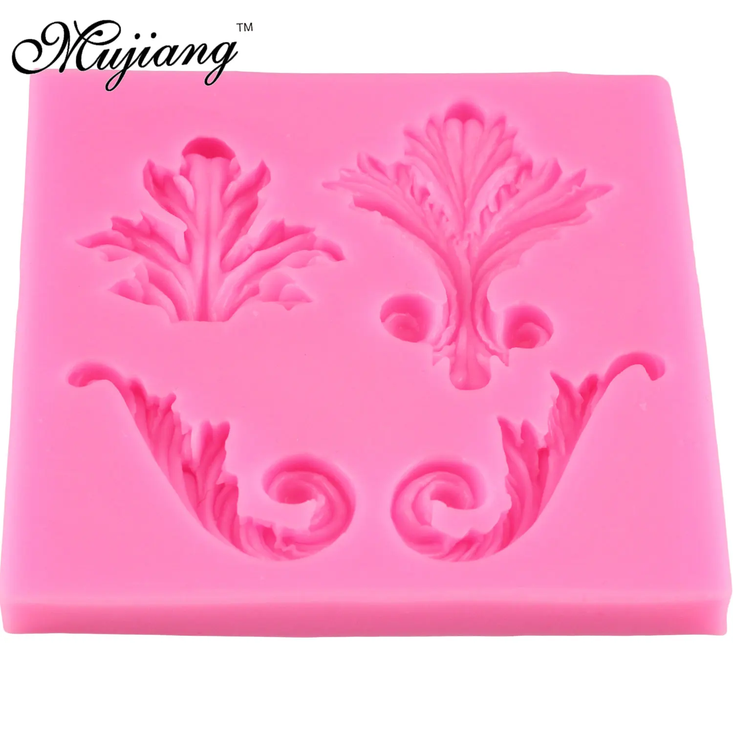 Mujiang DIY 2Pcs/Set Классический Ретро Рельефная Граница Силиконовые Формы Для Украшения Тортов Фонданта Шоколадной Глины Конфетной Выпечки.