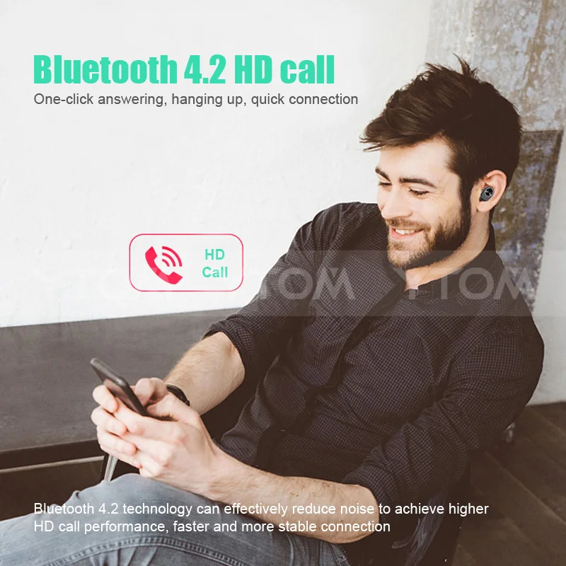 YTOM TWS мини-наушники Ture беспроводные Bluetooth-наушники Twins наушники для телефона