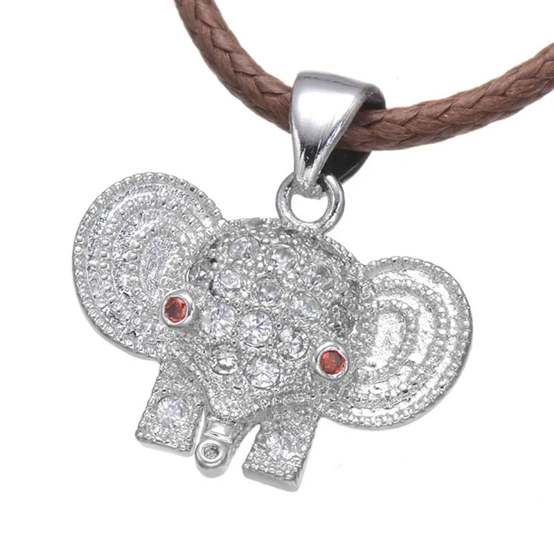 Медные микро подвески в виде искусственного слона для изготовления ювелирных