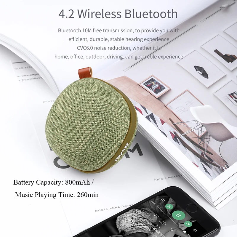 Awei Y260 Wireless Bluetooth Speaker Mini Portable Stereo Sound Music Surround For Phone Support Bluetooth AUX TF Card U Disk