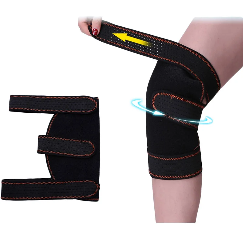 Профессиональный спортивный наколенник поддержка Скоба черный Наколенник