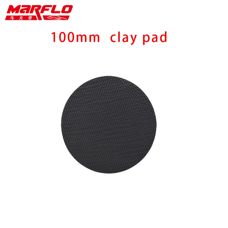 100mm MARFLO, мойка для автомобиля, тонкая, класс, Волшебная глина, панель, очищающая краска, перед машинным полированием, губка, воск, 6, 5, 4, 3 дюйма - Цвет: 100mm