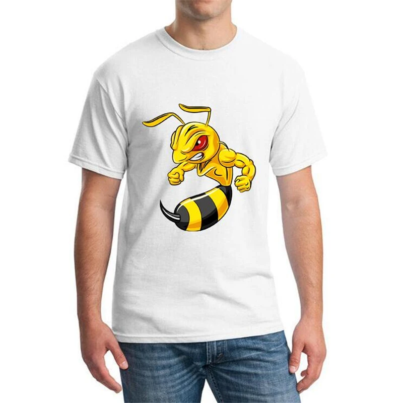 2018 летние мужские футболки пчелки комплект с принтом в виде героев мультфильмов
