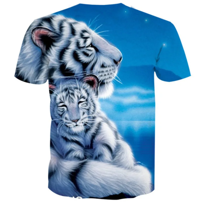Новые модные футболки летние крутые мужские Забавные теплые белые с 3d принтом