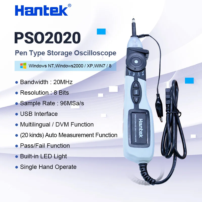 Цифровой осциллограф Hantek PSO2020 портативный USB с полосой пропускания 96MSa/s 1