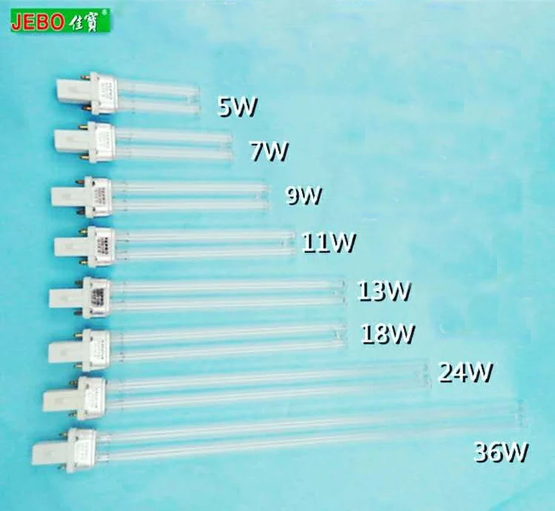 JEBO УФ стерилизатор замена ультрафиолетовая трубчатая лампа 2 контактный G23