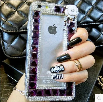 Модная Кристалл Rhinestone Алмазный прозрачная задняя крышка для Samsung Galaxy A3 A5 A7 2015