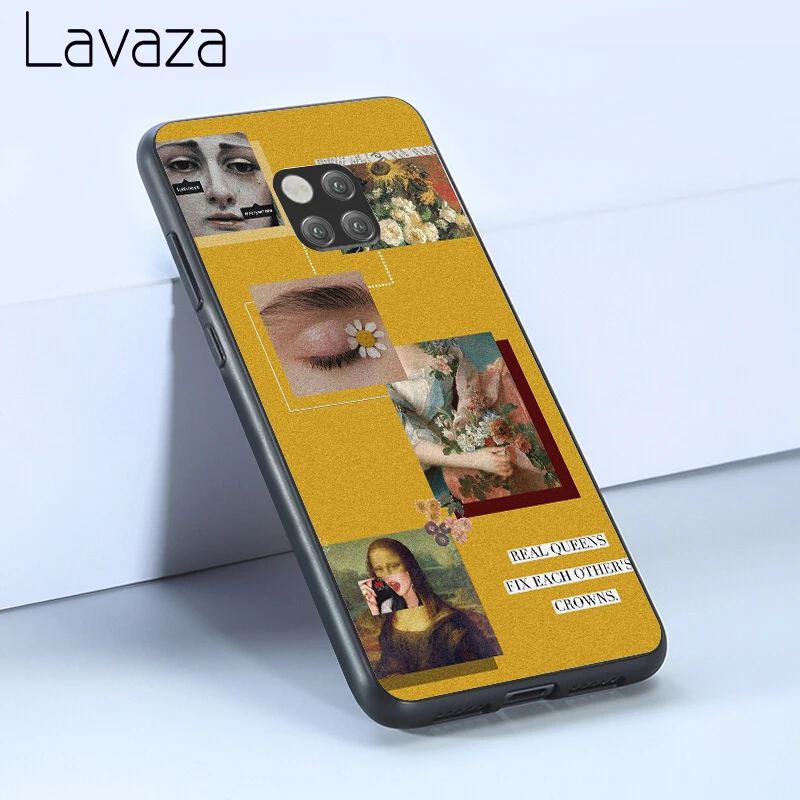 Лаваза желтый Эстетическая иллюстрация мягкий чехол для Huawei Honor 6 7A Pro 7C 8C 7 8X 8 9 10 lite