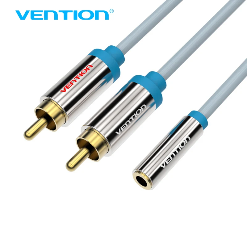 Vention RCA кабель 2RCA папа мама 3 5 мм адаптер аудио Aux для iPhone Edifer домашний кинотеатр DVD