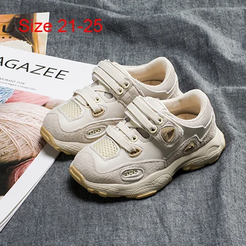 Beige 21-25 CCTWINS/детская обувь; коллекция года; сезон весна; Детские кроссовки с сетчатым верхом для маленьких мальчиков; белая обувь для девочек; модная спортивная повседневная обувь; кроссовки; FH2244 - Цвет: Beige 21-25
