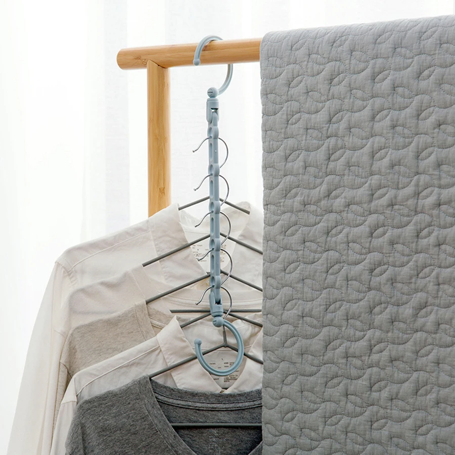 Semai Multi-порт одежда вешалка для Экономия пространства Пластиковые Крючки с одежды