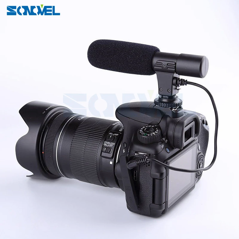 Профессиональный микрофон для камеры Canon EOS M2 M3 M5 M6 800D 760D 750D 77D 80D 5Ds R 7D 6D 5D Mark IV |