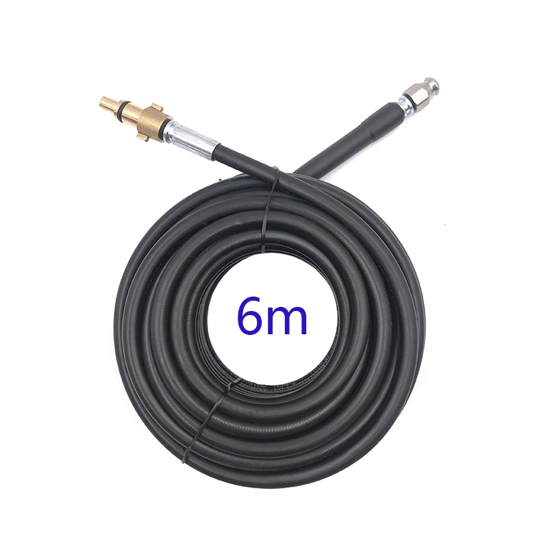 Бесцветный Мойка высокого давления 6 м 10 м 15 м 20 м x 160 бар 2320psi канализационный сливной шланг для очистки воды для Huter - Цвет: Бесцветный