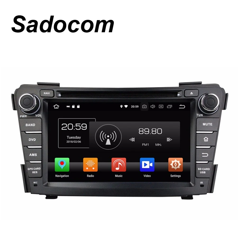 TDA7851 Android 8 0 для Hyundai I40 2011 2013 2014 Восьмиядерный 4 Гб ОЗУ автомобильный DVD плеер GPS Glonass