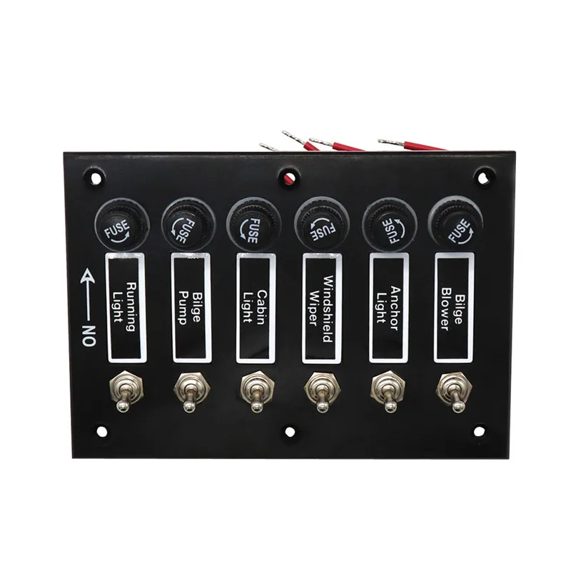 CARPRIE Switch Panel DC 12V / 24V 15A 6P Bakelite Toggle with Fuses Part ON-OFF For Auto Car Boat je10 | Автомобили и мотоциклы