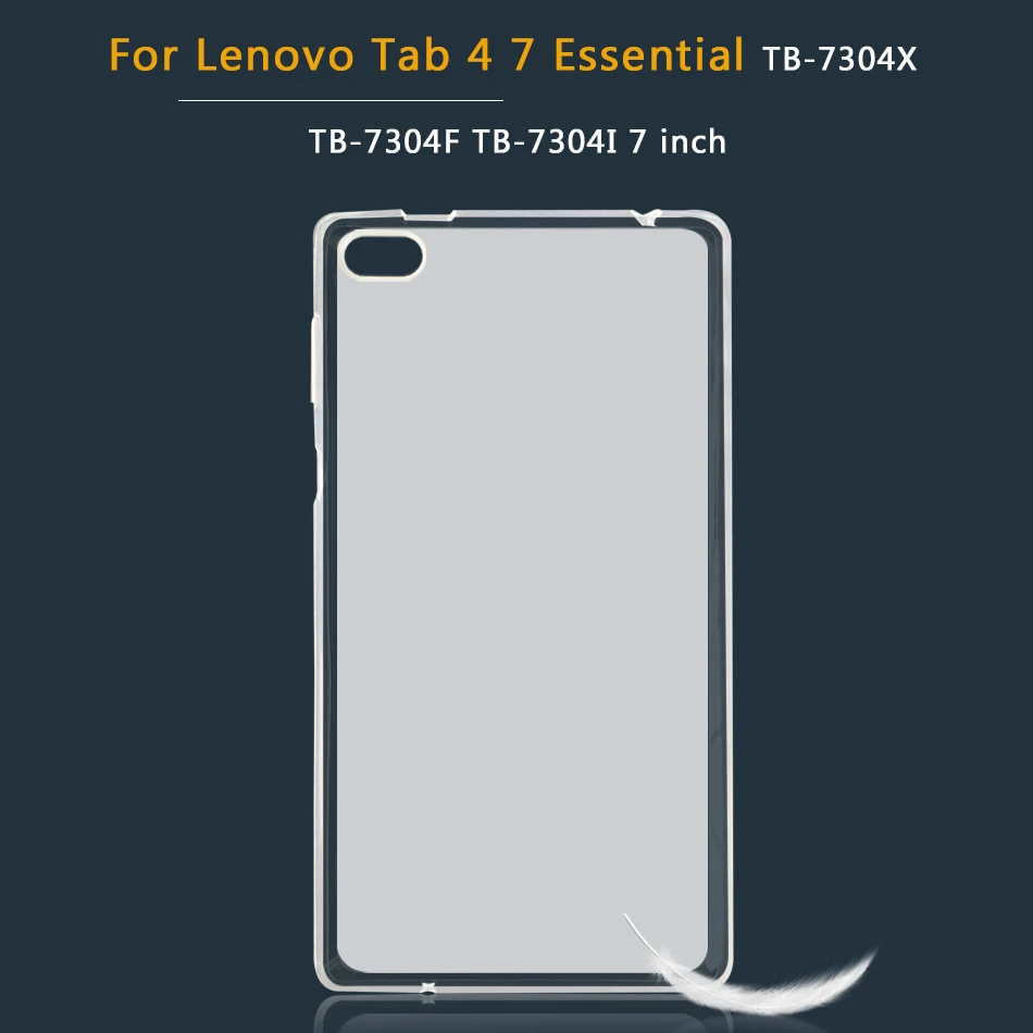 Tab4 7 Essential Чехол для планшета для lenovo Tab 3/4 7 Essential TB-7304X TB 7304F/7304I TB3-710I TB3 710L/710F tab3 tab4 Эфирное силиконовый чехол из ТПУ - Цвет: Tab4 7 Essential