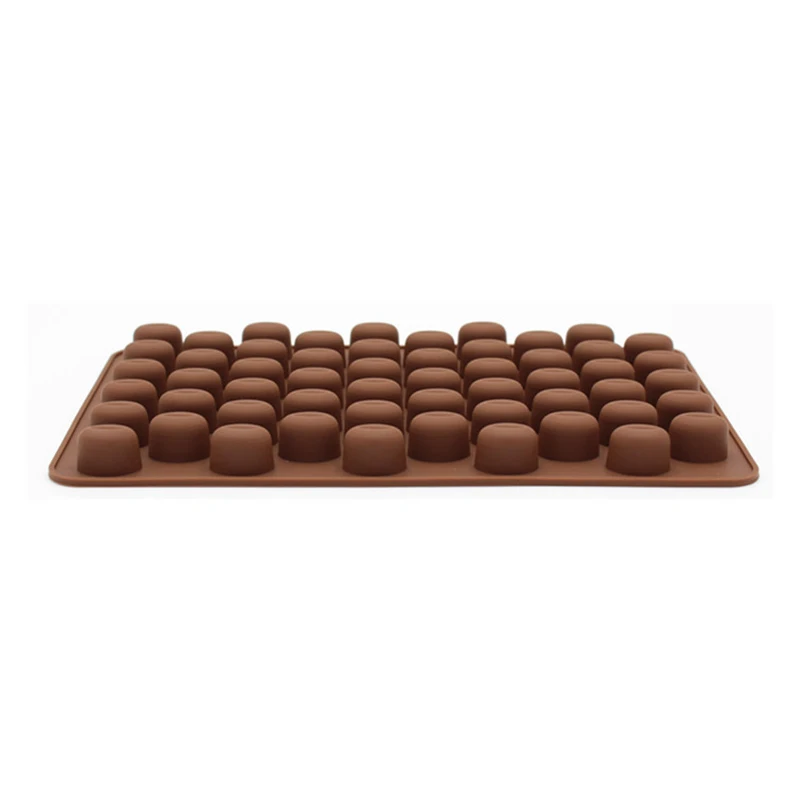 XINAHER 55 holes mini coffee beans silicone chocolate molds ice tray mold cake creative DIY baking tools | Дом и сад