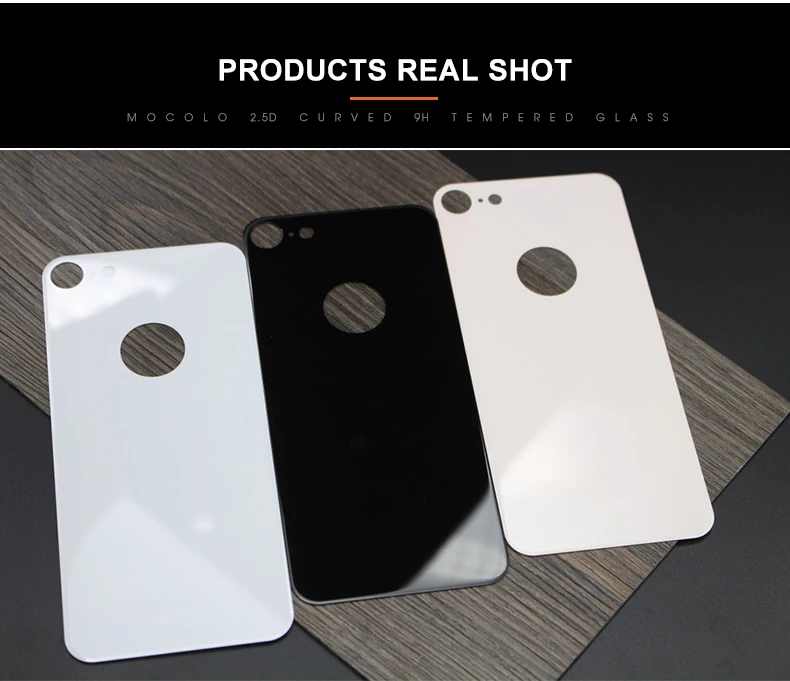 Для iPhone 8 защита заднего экрана Mocolo Настоящее 3D полное покрытие 9H Закаленное стекло пленка для iPhone 8 Plus защита заднего экрана