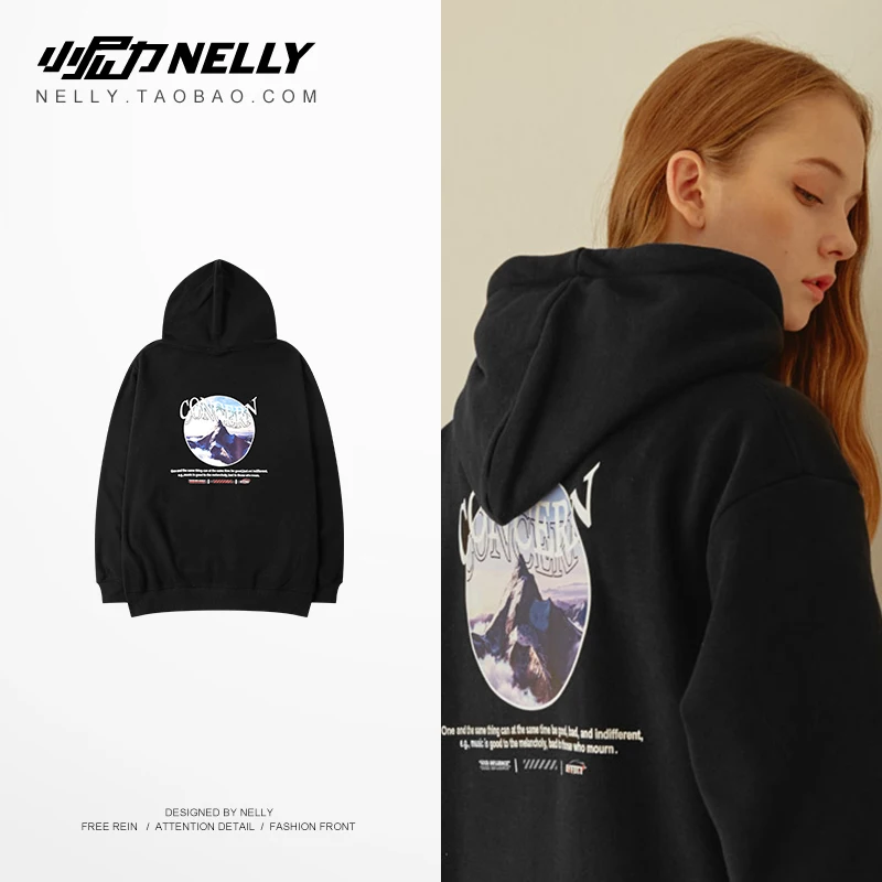 NELLY Осень зима 2019 английская толстовка мисс Харадзюку хип хоп простая модная