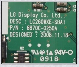 T-CON LC260WXE-SBA1 P/N: 6870C-0250A логическая плата 6870C-0250A
