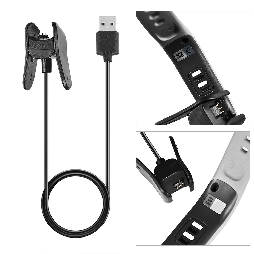 USB зарядное устройство для Garmin Vivosmart 4 умный Браслет зарядный кабель шнур зажим зарядное устройство замена зарядное устройство 1 м/3.3ft