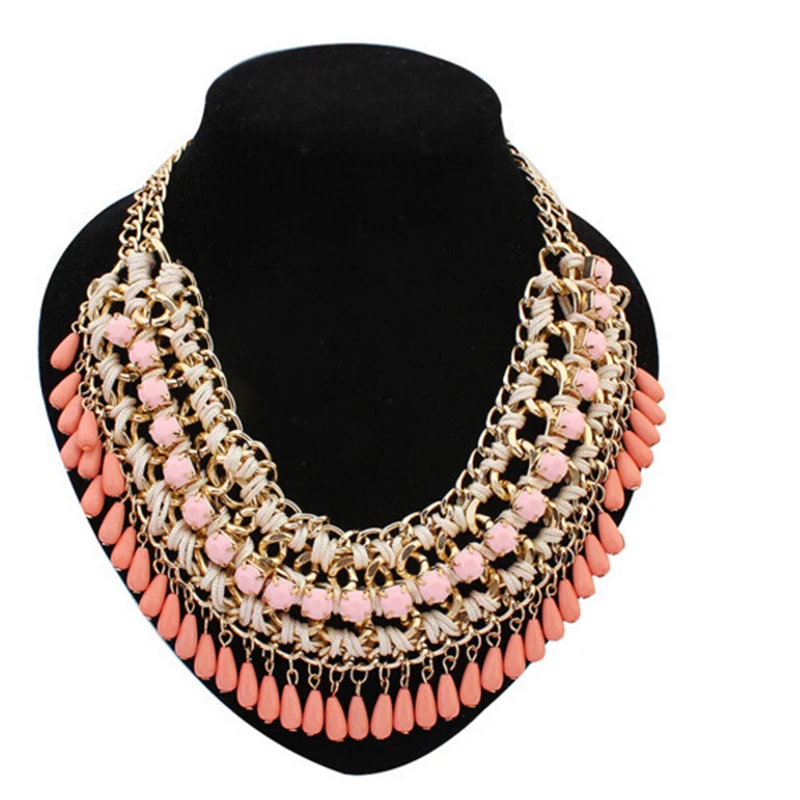 Женская крупная цепочка чокер из смолы вечерние украшения для шеи Новинка|chain