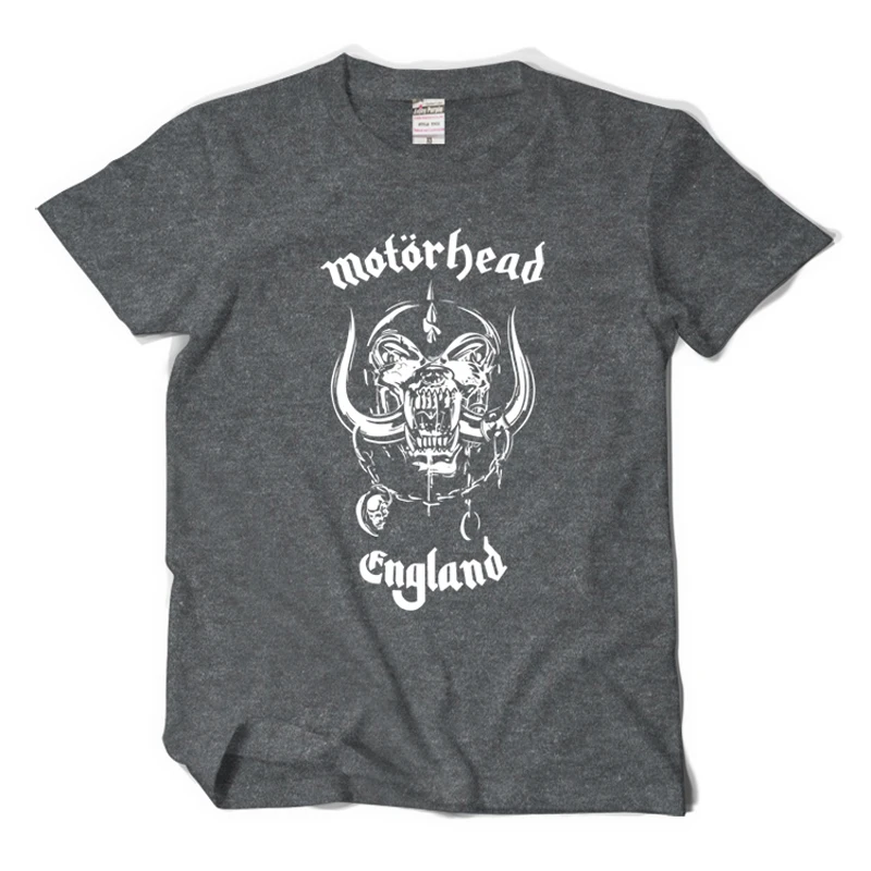 Горячие Продажа Мода 2017 лето Рок группа музыкальные Футболки motorhead череп дизайн