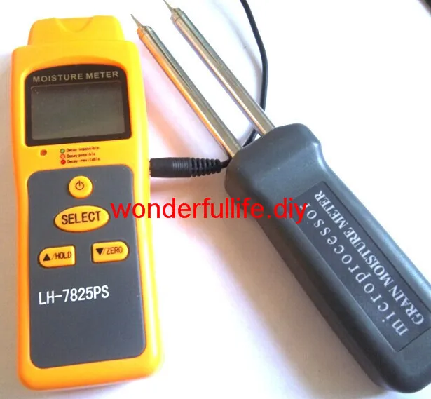

Hygrometers Multifunctional inductive/needle wood moisture meter tester 0-80% 150 kinds humidity