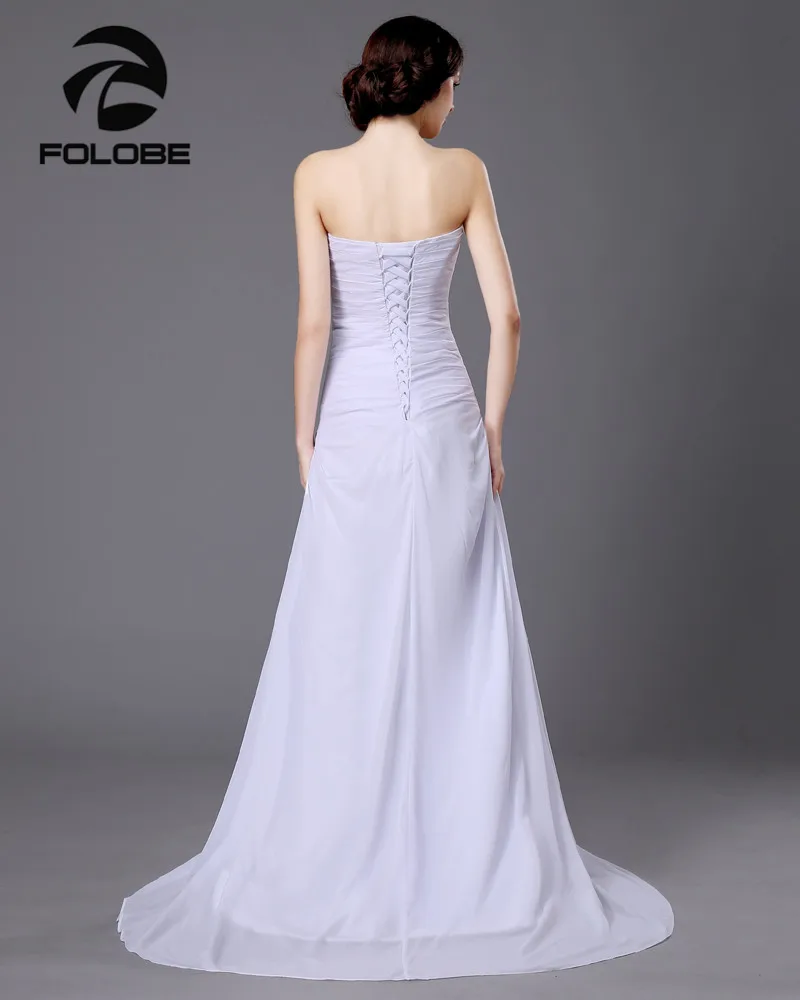 Vestido De Novia на заказ без лямок с аппликациями кружевное Плиссированное шифоновое