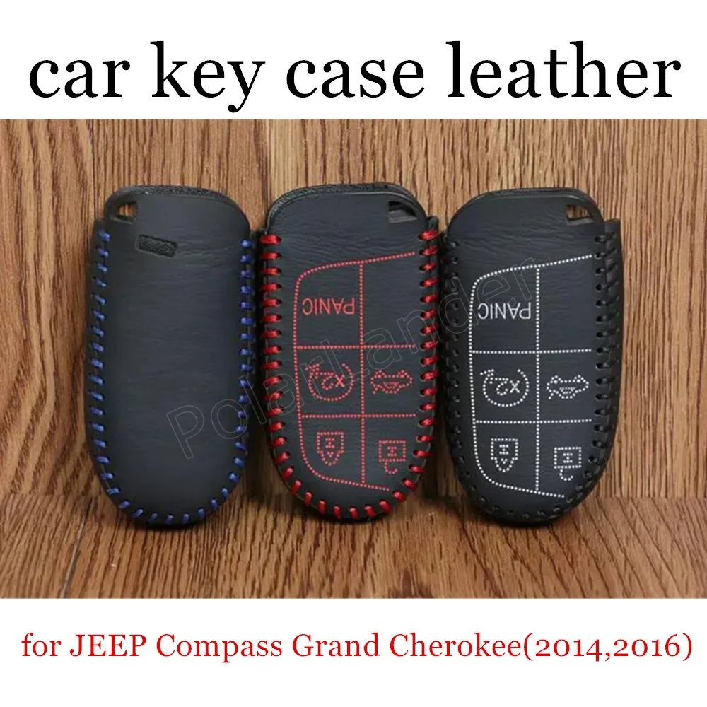 Только красный чехол для автомобильного ключа Ручное шитье из натуральной кожи
