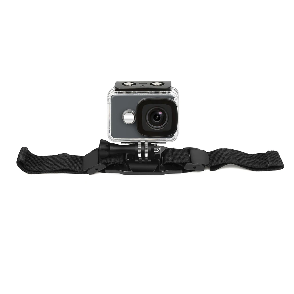 JMFOTO регулируемый ремень на шлем для GoPro Hero 5 6 4 Session SJCAM SJ4000 Xiaomi Yi 4K h9 Go Pro крепление