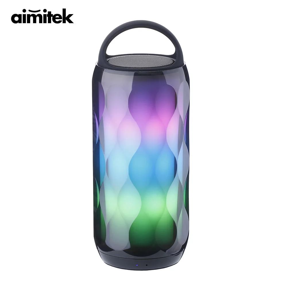 

Светодиодный портативный Bluetooth-динамик Aimitek, сенсорсветильник, 6 цветов, меняющийся умный прикроватный столик, хрустальная лампа, TF-карта, пр...