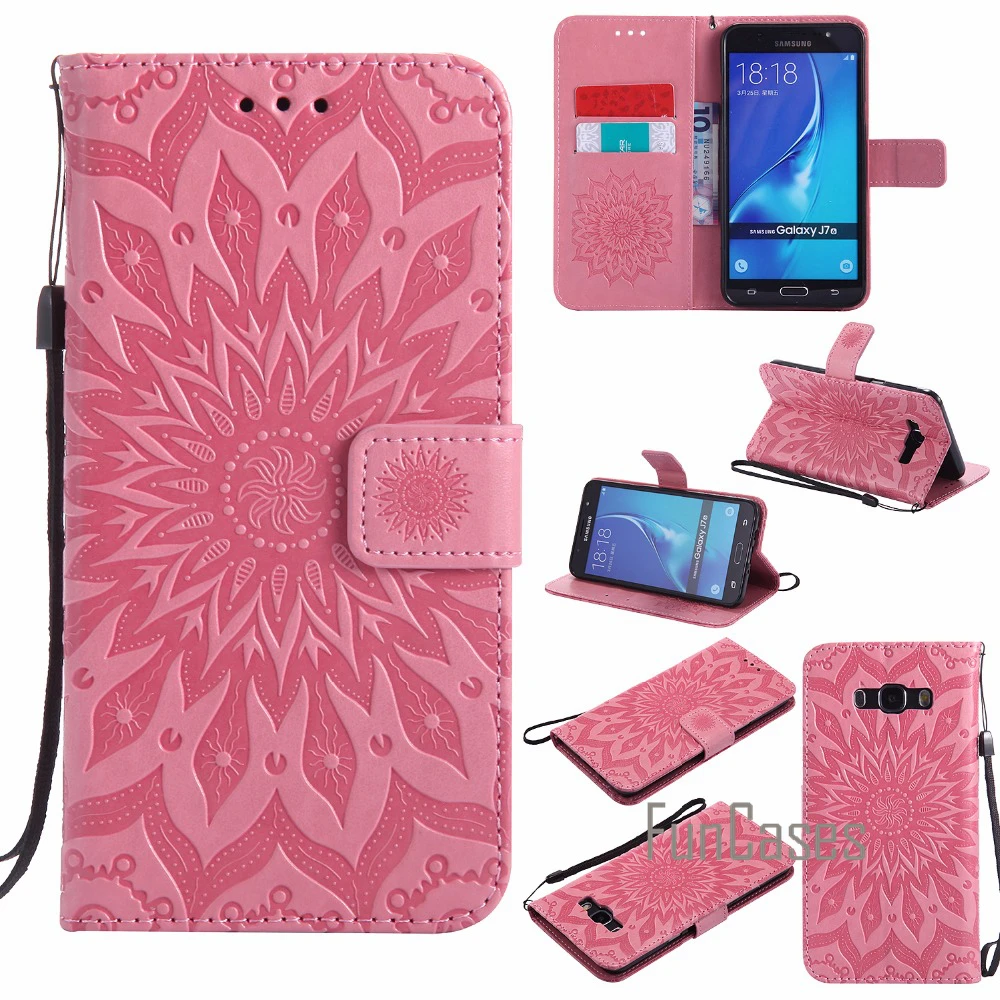 Рельефный чехол на магнитном замке coque samsung Galaxy J7/J7 2016 fundas J7 покрывающая телефон по
