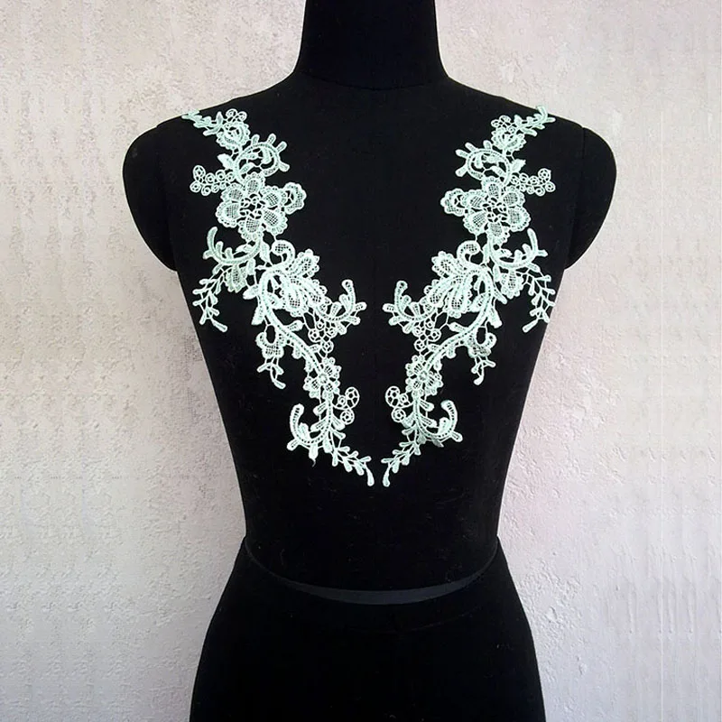 5 пар кружевные нашивки сделай сам венецианские цветы Кружевная аппликация