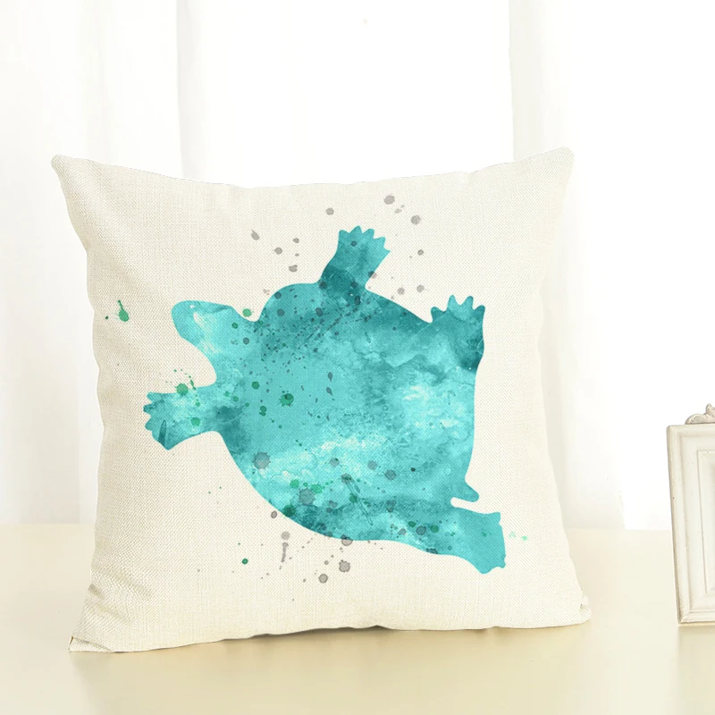 New hot water turtle series office bedroom square pillowcase | Дом и сад