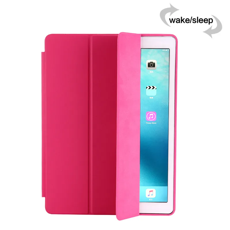 Dark Pink Флип-чехол для iPad 12,9, чехол GOLP, полностью защитный чехол из искусственной кожи, Магнитный смарт-чехол для iPad Pro 12,9 дюйма чехол - Цвет: Dark Pink