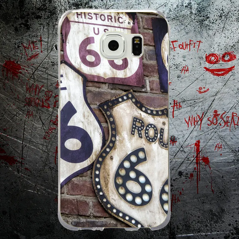 Route 66 California USA для Samsung Galaxy S9 S8 Plus S6 S7 EDGE S5 S4 S3 Mini S2 Прозрачный мягкий силиконовый