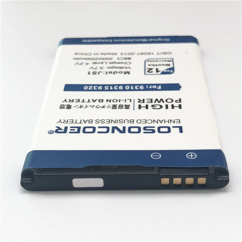 100% Оригинальный LOSONCOER 2000 мАч JS1 для Blackberry Curve 9230 9310 9720 9220 9315 9320 сменный литий ионный