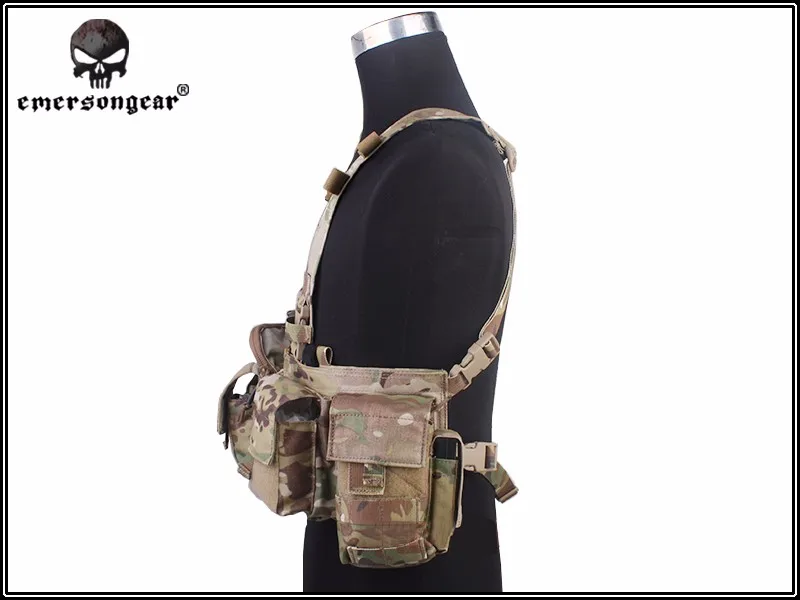 Военный жилет EMERSON UW Gen с V образным вырезом спереди для страйкбола EM7451|vest airsoft|multicam