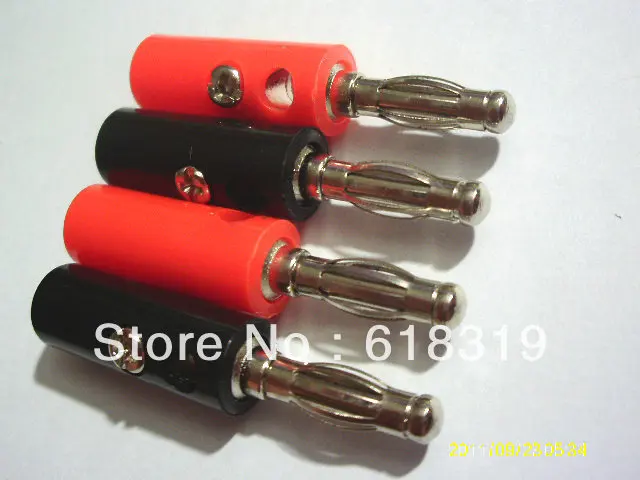 1000 шт. Высококачественная вилка типа банан для 4 мм связывающего динамика |