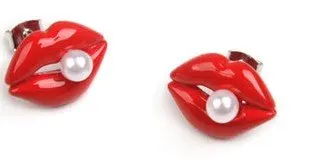Серьги гвоздики с искусственным жемчугом E69|earring stone|earring packingearrings antique |