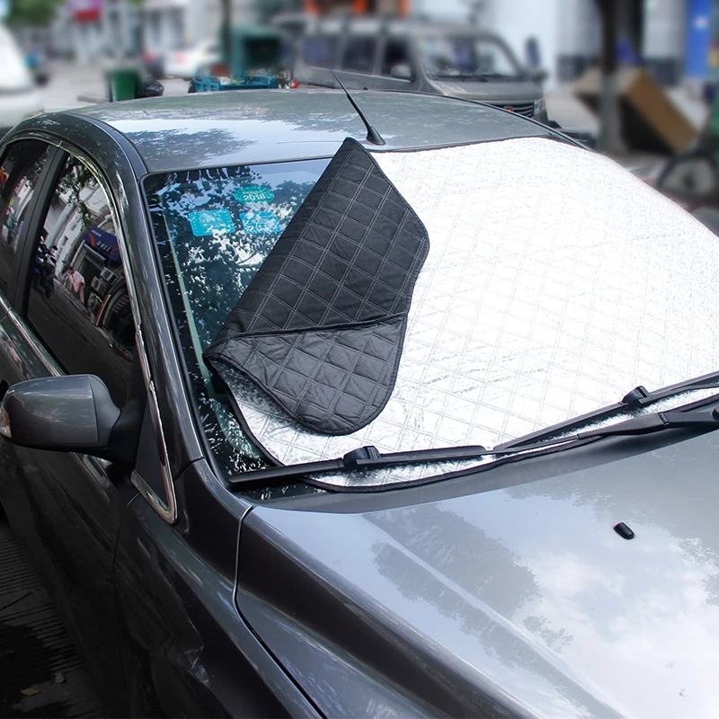 Внедорожник MPV ветровое стекло снежное покрытие зимний автомобиль солнцезащитный козырек Чехлы для удаления льда стеклоочиститель козырек протектор морозостойкий дождь