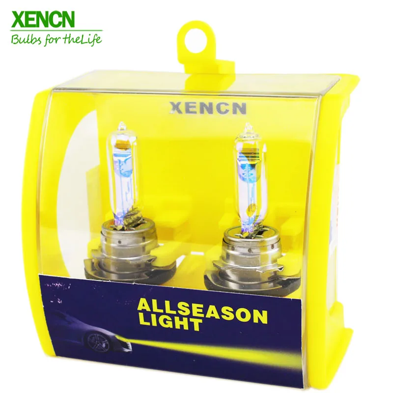XENCN H15 12В 15В/55 W 2300K супер яркий желтый светильник автомобильные галогеновые лампы для фар для Audi VW Golf 30% более светильник 75 м луч лазера 2X
