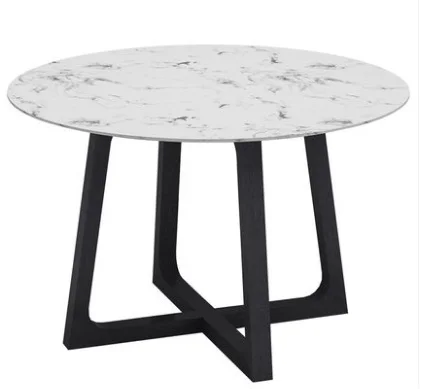 1.2 meter Mid-white U-BEST, современный, недорогой, классический дизайн, для столовой, белый, Круглый, с мраморной столешницей, чайный столик - Цвет: 1.2 meter Mid-white