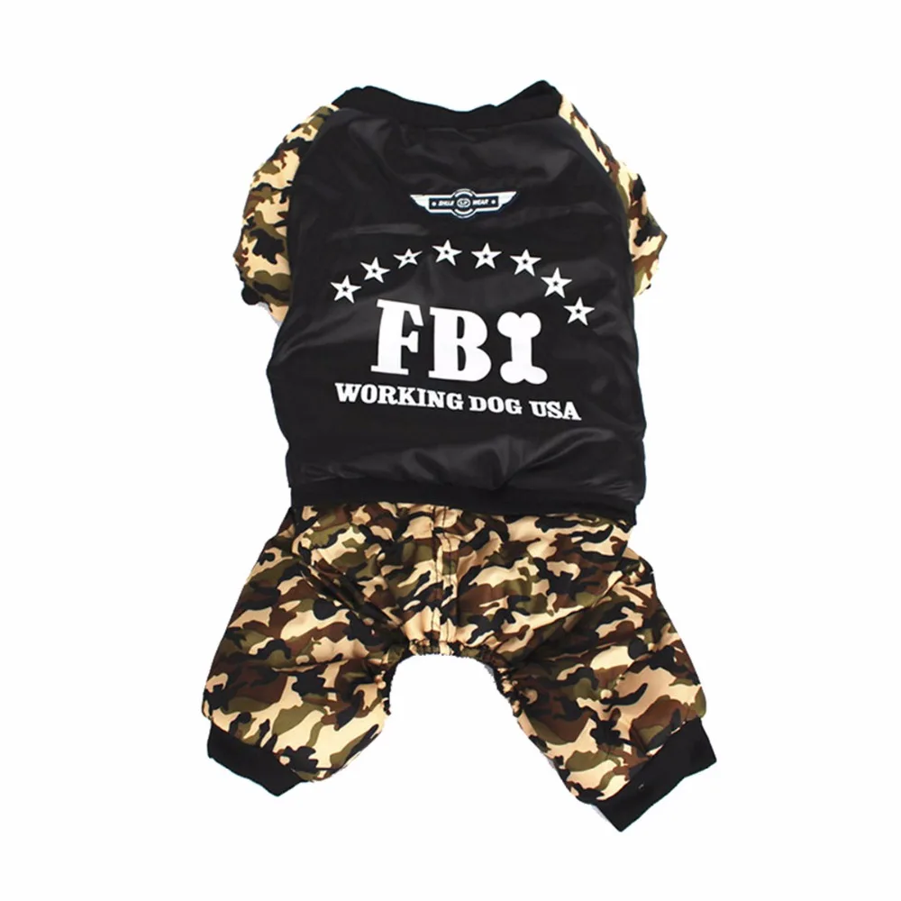 Костюм для животных FBI двойной утепленный Камуфляжный костюм комбинезон зимнее