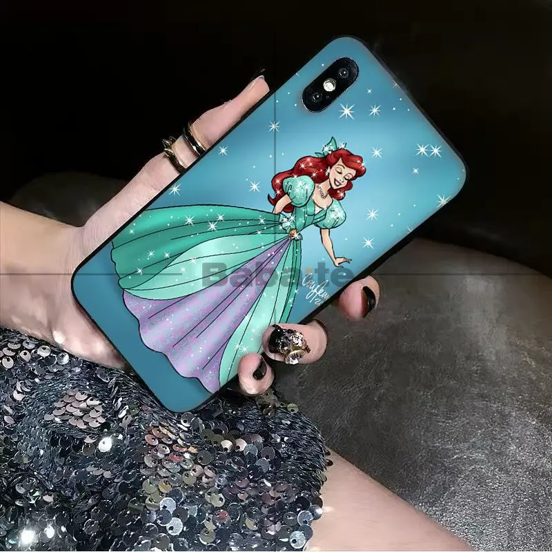 Чехол для телефона Babaite Princess Ariel Little Mermaid snow princess iPhone 8 7 6 6S Plus 5 5S SE XR X XS MAX | Мобильные